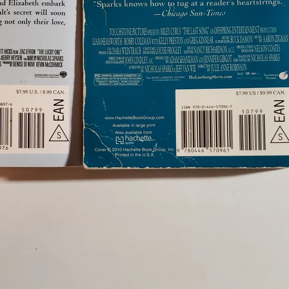 Bundle 5 Paperback Books Author Nicholas Sparks - Picture 7 of 12